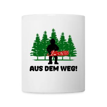 Saw Wood Statement Forestry Lumberjack Woodwork - Mug - white - Front