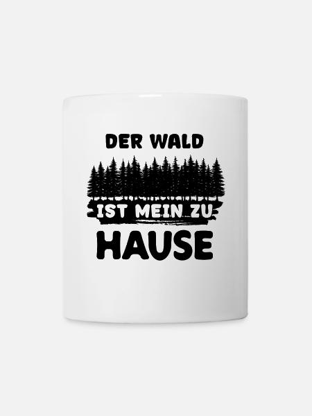 Waldarbeit Forst Statement Holzfäller Baum Holz - Tasse - Weiß