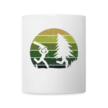 Arbre bûcheron sciure sciure bois bois - Mug blanc - blanc - Devant