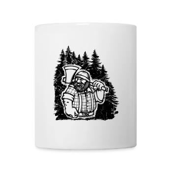 Lumberjack Forestry Woodwork Wood Tree Feller Tree - Mug - white - Front