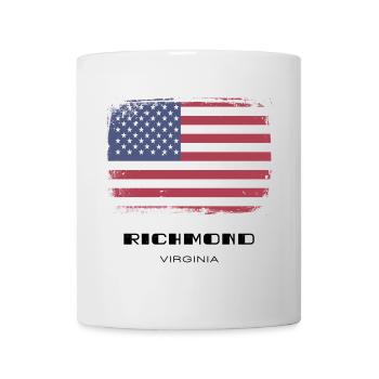 Richmond, Virginie, États-Unis - Mug blanc - blanc - Devant