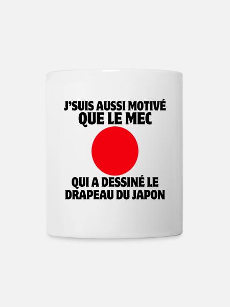 motivé, paresseux, fatigué - Mug blanc - blanc