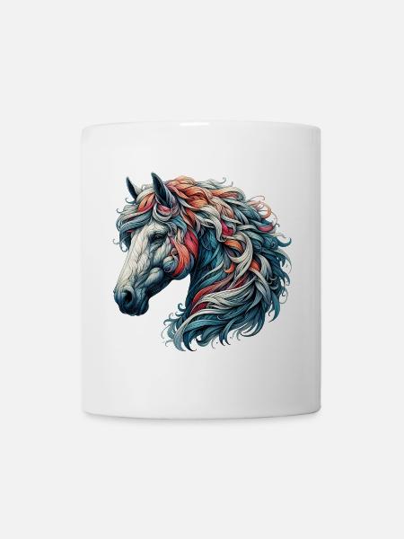 Pferd - Tasse - Weiß