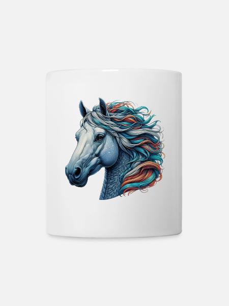Pferd - Tasse - Weiß
