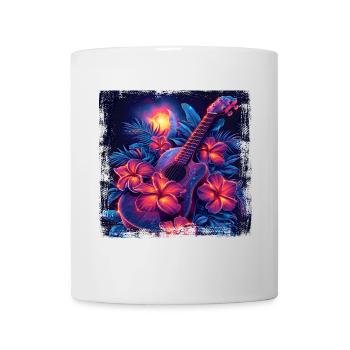 Guitar 80s Look - Mug - white - Front
