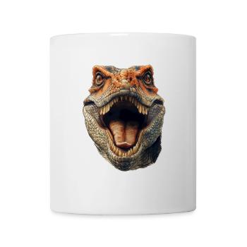 Tête de dinosaure - Mug blanc - blanc - Devant