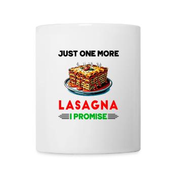 Encore une lasagne, je te le promets - Mug blanc - blanc - Devant