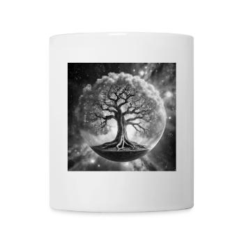 Der Kosmische Yggdrasil - Tasse - Weiß - Vorne