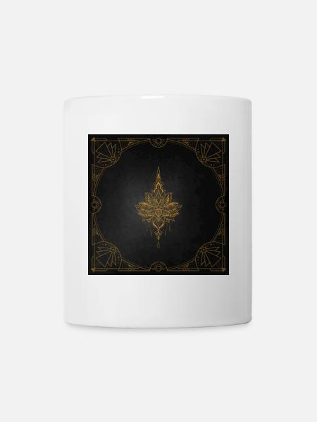 Noble Golden Lotus Flower - Mug - white