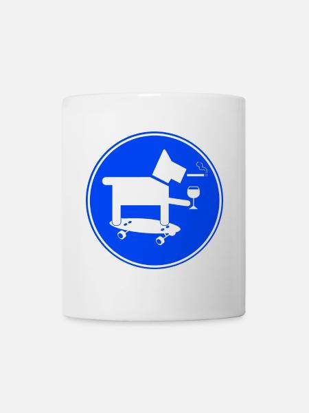 Chien à roulettes - Mug blanc - blanc