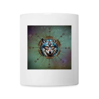 Fantastic steampunk wolf. - Mug - white - Front