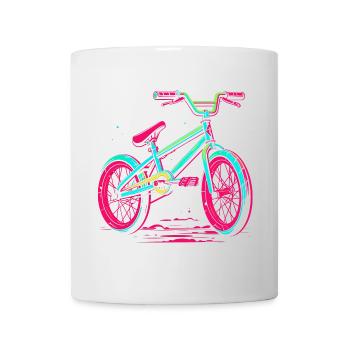 BMX Bike Vaporwave - Mug - white - Front