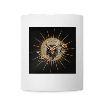 Stunning gold black fantasy mask. - Mug - white - Front