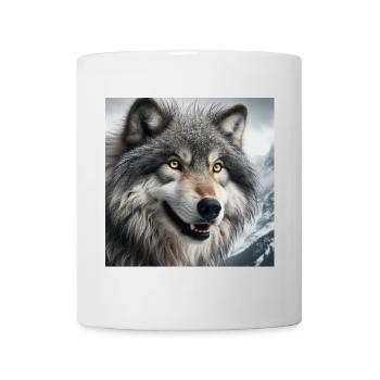Wolf - Tasse - Weiß - Vorne