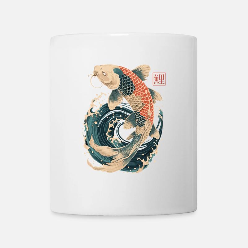 Koi-Karpfen - Tasse - Weiß