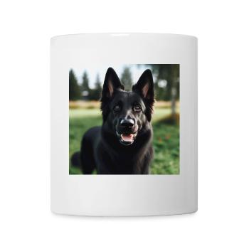 Black German Shepherd - Mug - white - Front