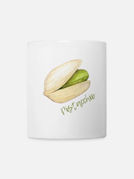 Pistachio with shell and pit - Mug - white