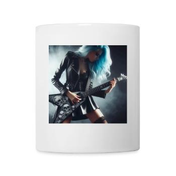 Metaller an der Gitarre - Tasse - Weiß - Vorne
