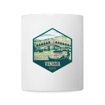Illustration du Pont Rialto, Venise - Mug blanc - blanc - Devant