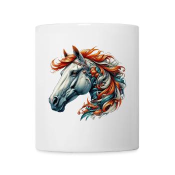 Pferd - Tasse - Weiß - Vorne