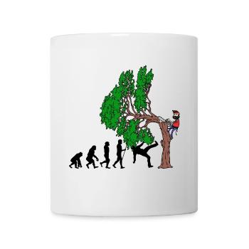 Tree Evolution Wood Lumberjack Lumberjack Forest - Mug - white - Front