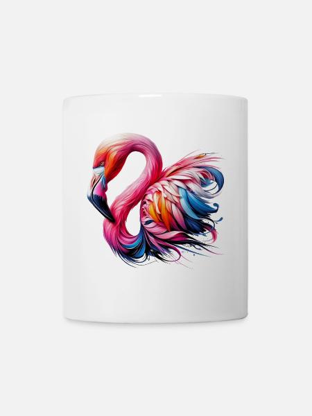 Flamingo - Tasse - Weiß