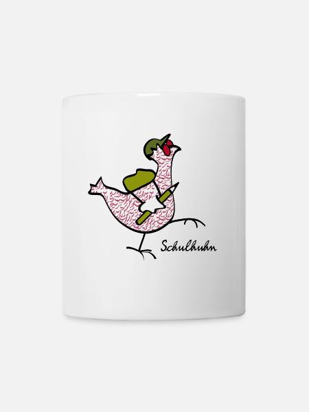 RIKELS Das Schul-Huhn starke Begleiter im Alltag - Tasse - Weiß