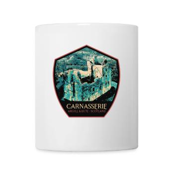 Illustration Carnasserie Castle, Schottland - Tasse - Weiß - Vorne