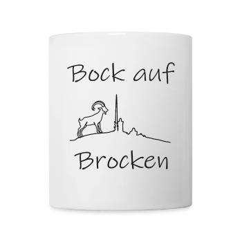 Bock auf Brocken - Harz Brocken Wandern - Tasse - Weiß - Vorne