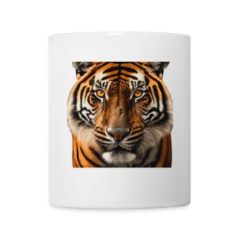 Wild Tiger Portrait Art Print - Mug - white - Front