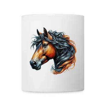 Cheval - Mug blanc - blanc - Devant
