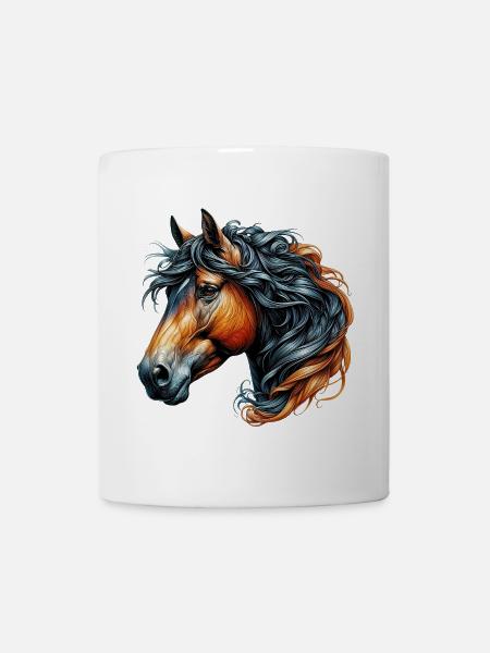 Cheval - Mug blanc - blanc