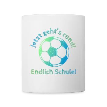 School at last - Soccer - Now it's time to get goi - Mug - white - Front