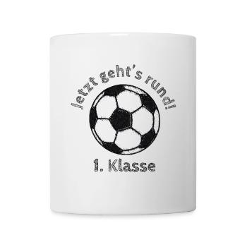 School enrolment - Soccer - 1st grade - Mug - white - Front