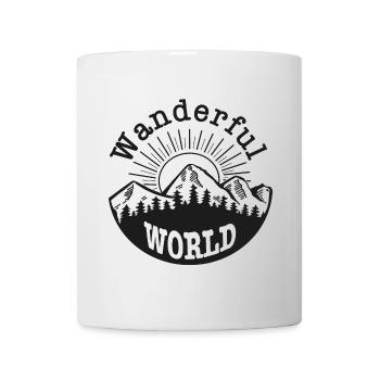 Wanderful World – Wandern & Outdoor Motiv - Tasse - Weiß - Vorne
