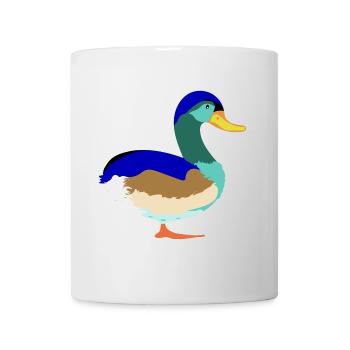 Joli Canard colvert coloré - Mug blanc - blanc - Devant