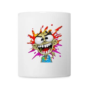 Personnage Dessin Urban Cartoon -Tagueur/Graffeur - Mug blanc - blanc - Devant