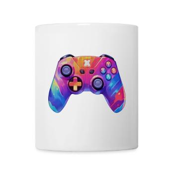 Pixel-Art-Videospiel-Controller - Tasse - Weiß - Vorne