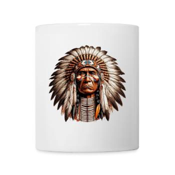 Amérindien Peau rouge d’Amérique - Mug blanc - blanc - Devant