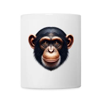 Singe chimpanzé - Mug blanc - blanc - Devant