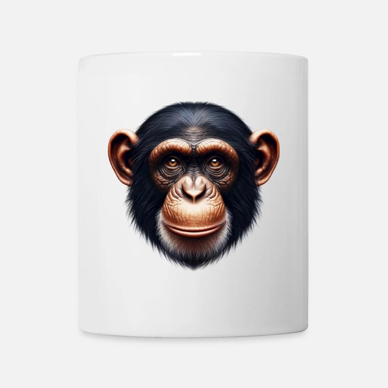 Schimpanse Affe - Tasse - Weiß