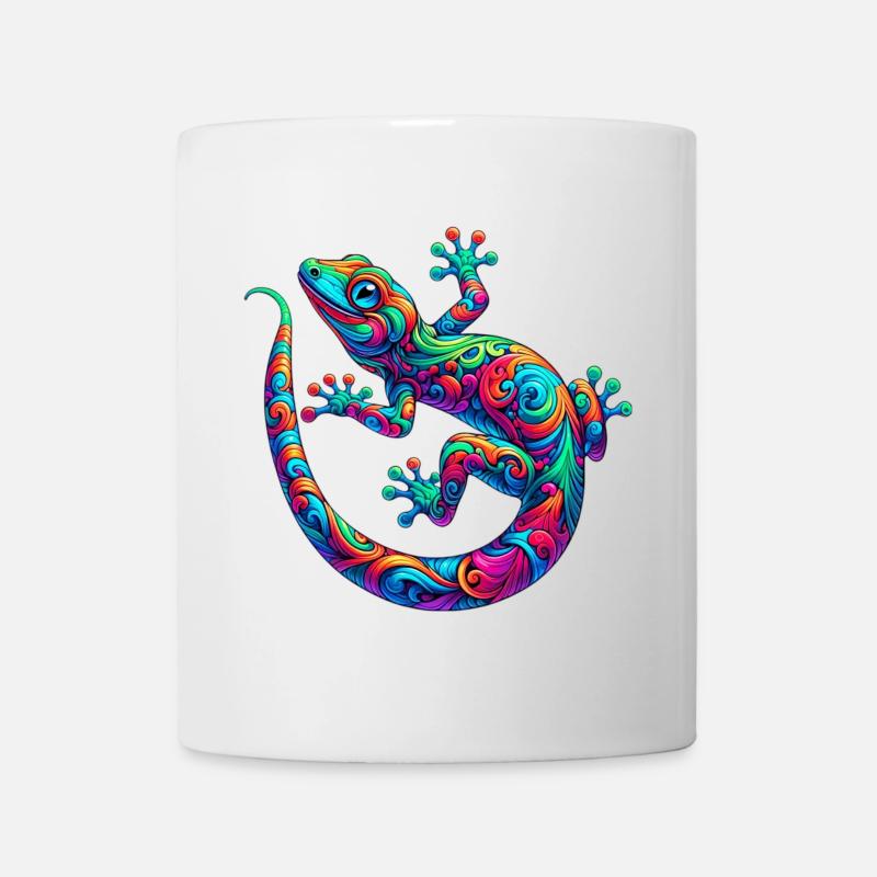 Gecko - Tasse - Weiß