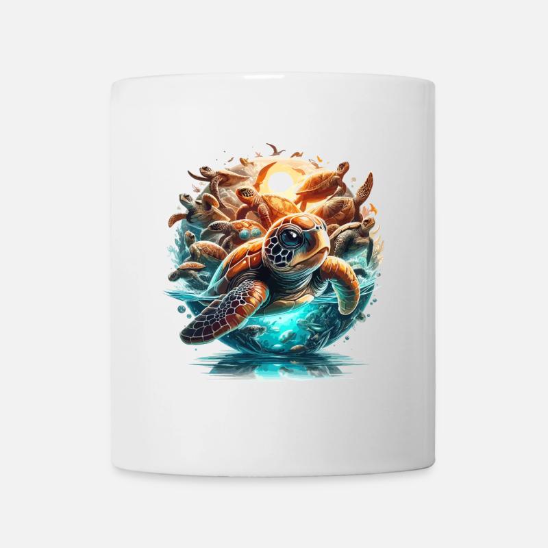 Schildkröten Welt Wunder Schildkröte Geschenk - Tasse - Weiß