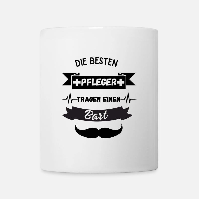 Die besten Pflegekräfte tragen einen Bart - Tasse - Weiß