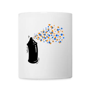 Wildstyle Sprayer Graffti Spraydose Strassenkunst - Tasse - Weiß - Vorne