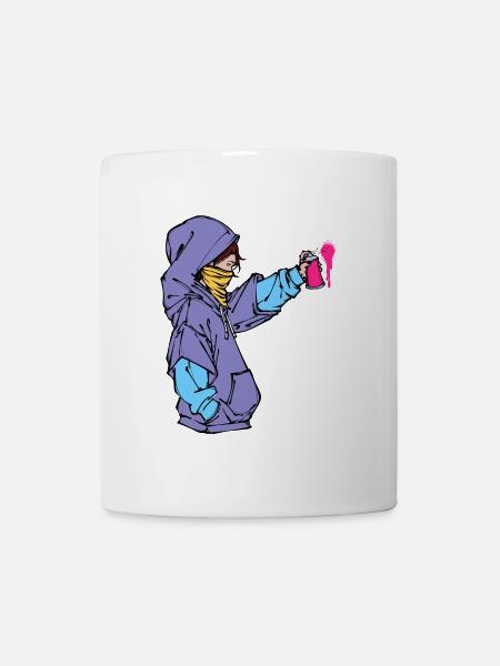 Graffiti Spray Can Art Street Art Sprayer - Mug - white