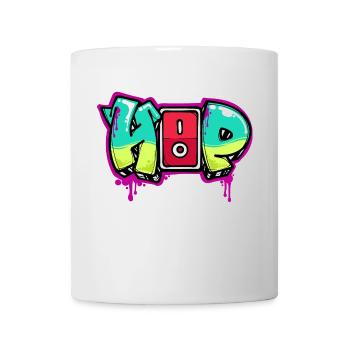 Strassenkunst Graffiti Spraydose Kunst Spruch - Tasse - Weiß - Vorne