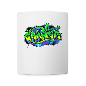 Graffiti Kunst Strassenkunst Zeichnen Illustration - Tasse - Weiß - Vorne