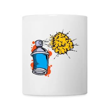 Zeichnen Illustration Graffiti Spraydose Sprayer - Tasse - Weiß - Vorne