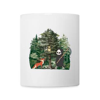 Waldbewohner Sensenmann Fantasy Halloween Tod - Tasse - Weiß - Vorne